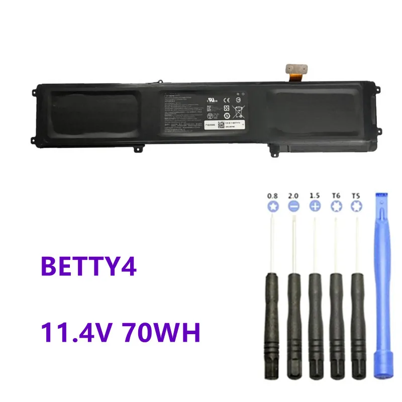 

BETTY4 Laptop battery for Razer Blade 2016 14" V2 Series RZ09-0195 RZ09-0165 RZ09-01953E72 RZ09-01953E71 RZ09-01952E31 70WH