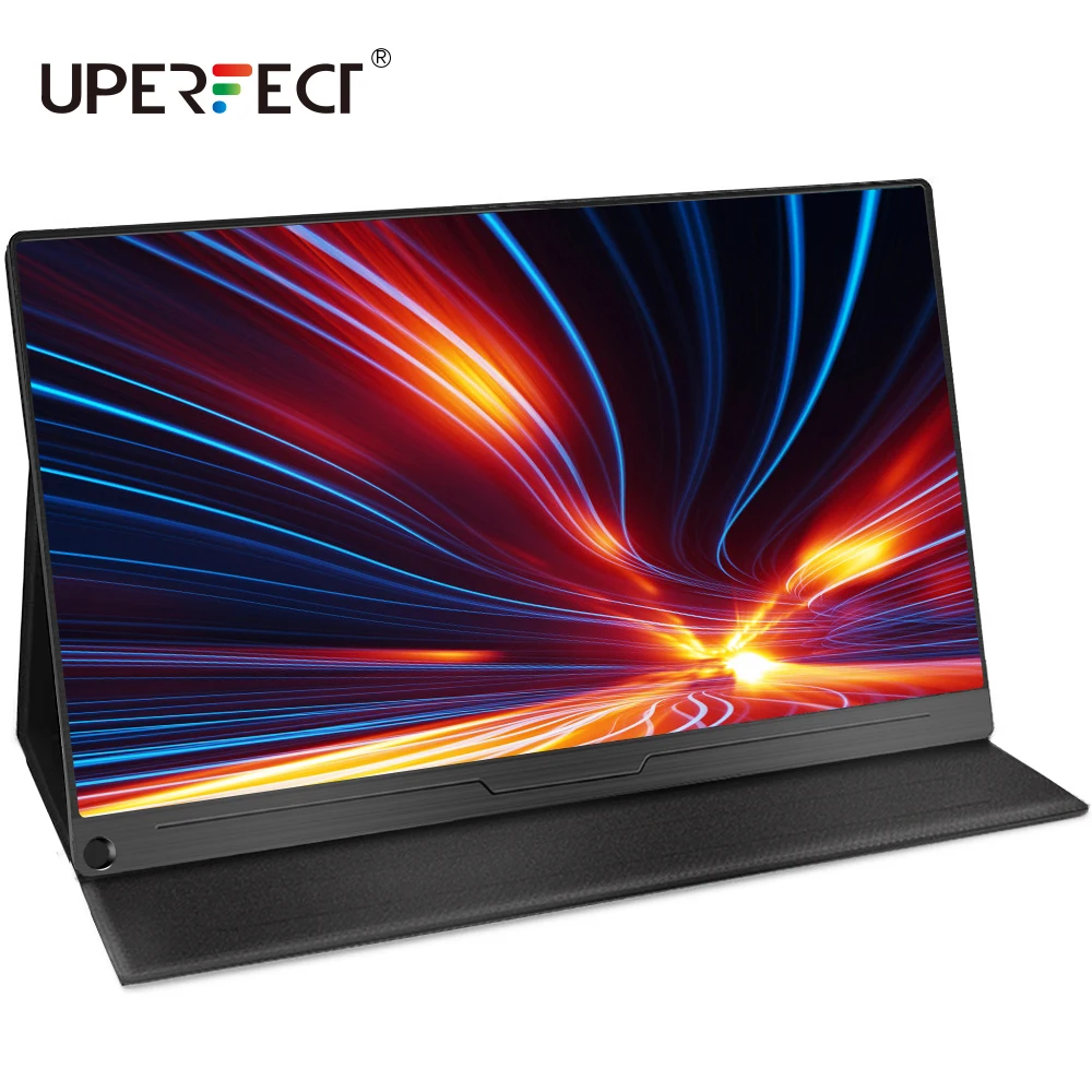 Портативный монитор UPERFECT 13,3 дюйма, 1080p, USB, с динамиком, Ультратонкий экран, Тип C, для ноутбука, Мини HD компьютера - изображение