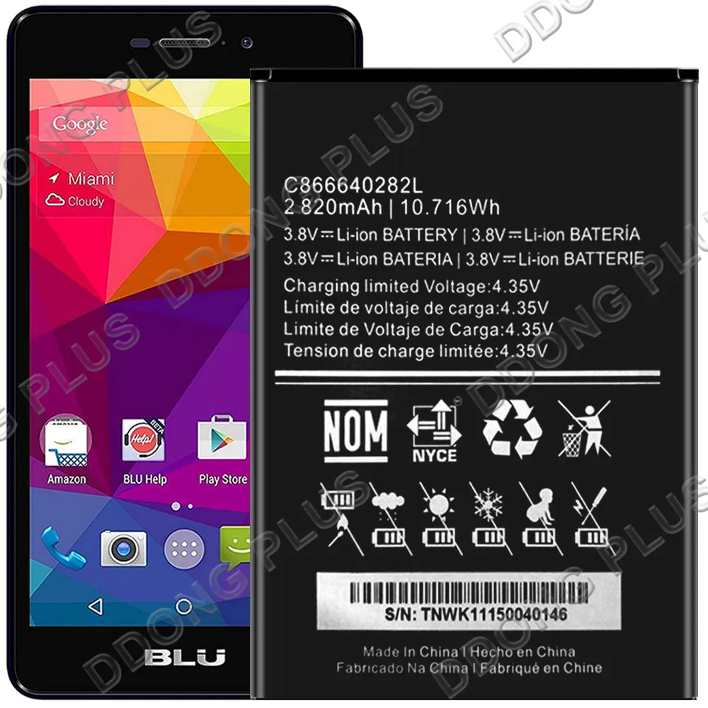 

Аккумулятор C866640282L для BLU Studio 5,5c D690U, сменная Запасная часть