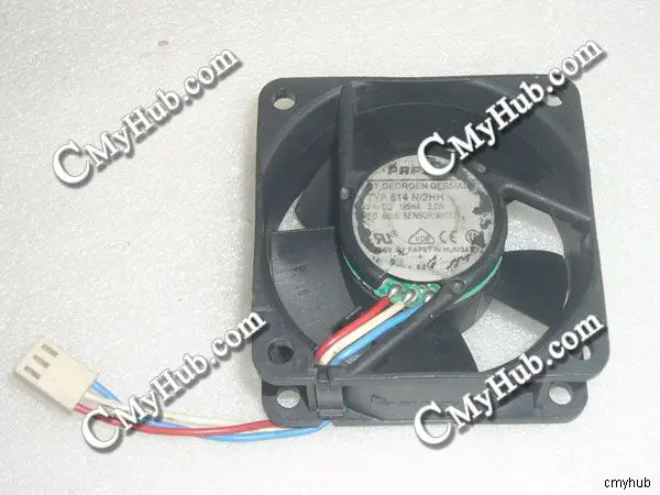 

For PAPST TYP 614 N/2HH TYP614 TYP614N 24VDC 125mA 3.0W 2.9W 6025 6CM 60mm 60x60x25mm 3Pin Cooling Fan