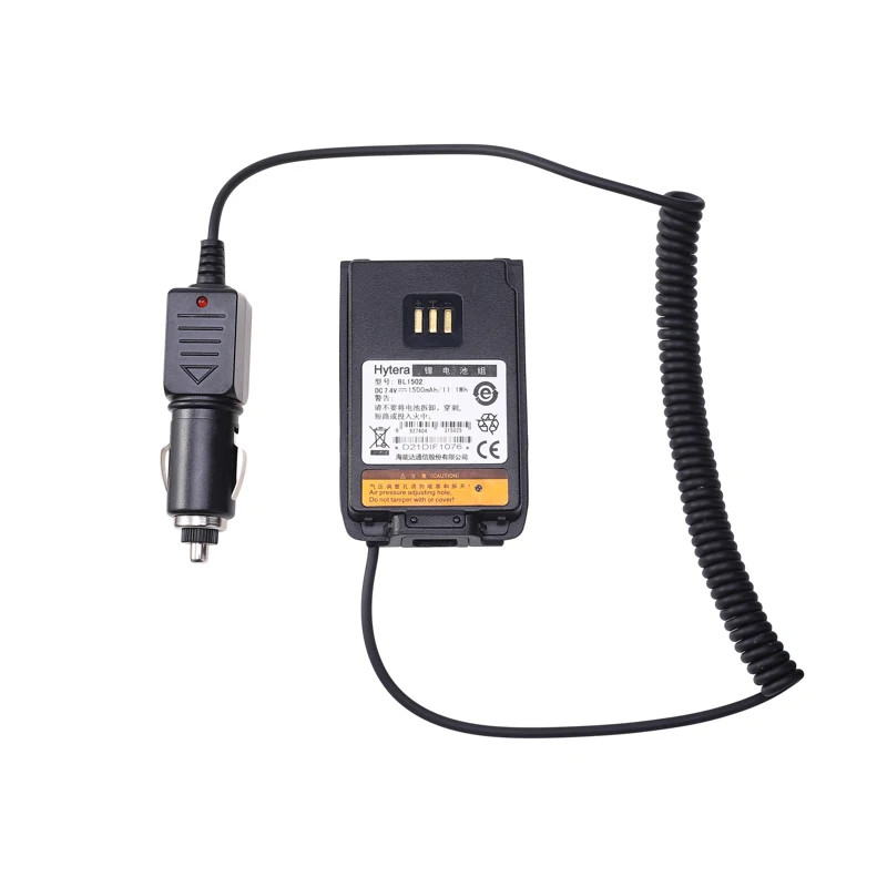 12V Radio Battery Eliminator BL1502 Car Charger Adaptor For HYT Hytera PD680 PD500 PD560 PD660 Walkie Talkie