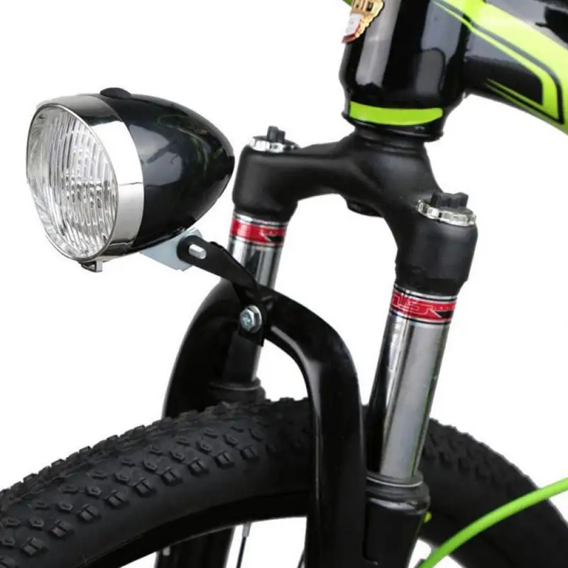 

3LEDs Bicycle Headlights Battery Models MTB Bike Front Head Light Waterproof Retro Flashlight Night Cycling Safety Warning Lamp