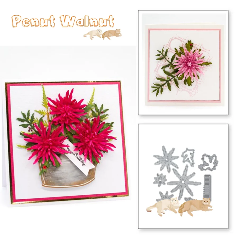 Паук Мама весна металлические режущие штампы DIY трафареты для скрапбукинга