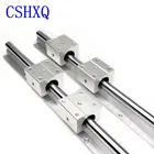 Линейные направляющие SBR16, длина рельса 16 мм, 1000 мм, Поддержка линейного вала, 2 шт. + 4 шт., SBR16UU, линейные подшипники для ЧПУ