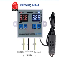 xk w1099 digital temperature humidity controller 12v 24v 220v egg incubator thermostat humidity controller control switch