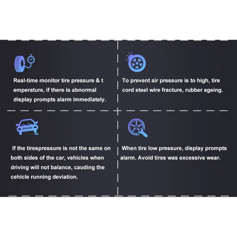 

U903 Auto Tire Pressure Alarm Sensor 4 Internal Sensors TPMS Diagnostic Tool