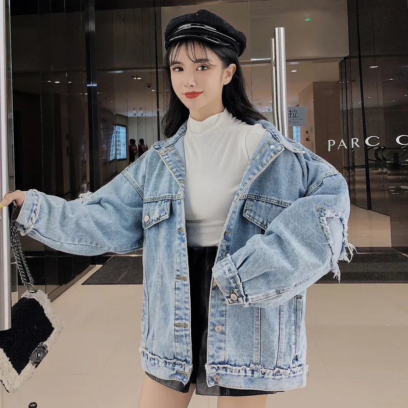 JXMYY 2020 новая Корейская версия порта ветрозащитная джинсовая куртка для женщин в