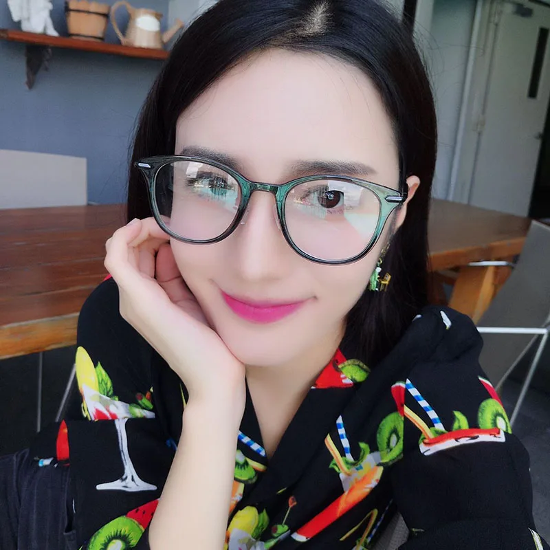 

Round Computer Clear Glasses Metal Leg Eyeglasses Anti Blue Light Women Men Eyewear Gaming Optical Spectacles Gafas luz azul