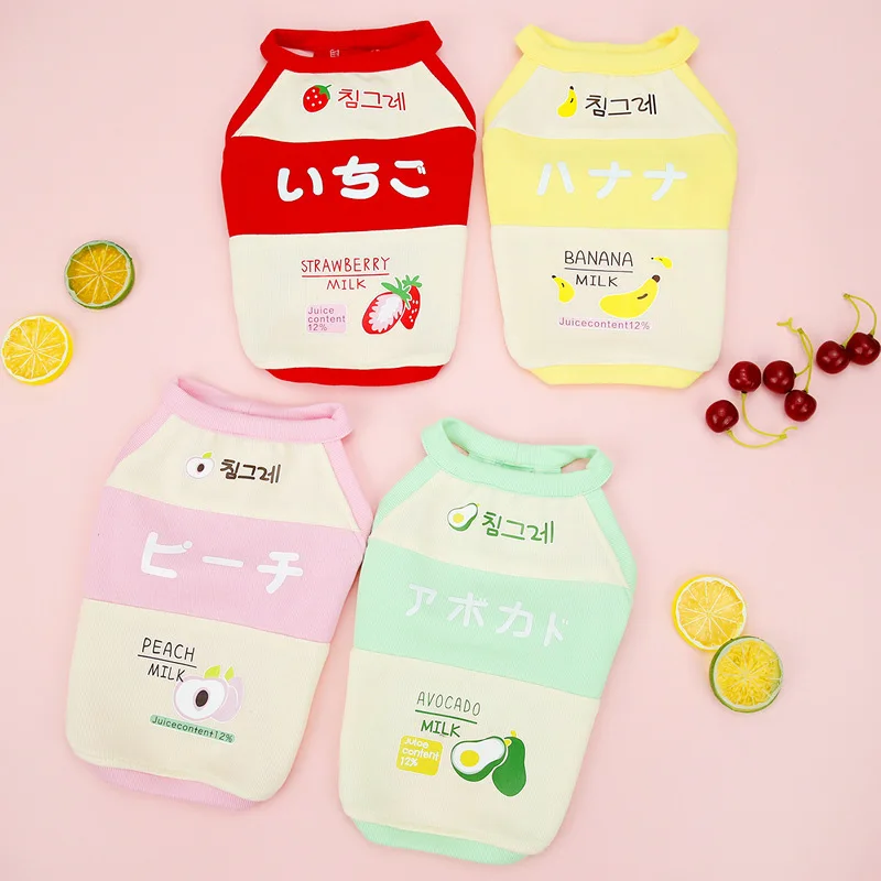 

New Summer Cute Fruit Style Cool And Thin Pet Vest Clothes Small and Medium Dogs PetS Clothes Vest For Summer Thin Casual Vest