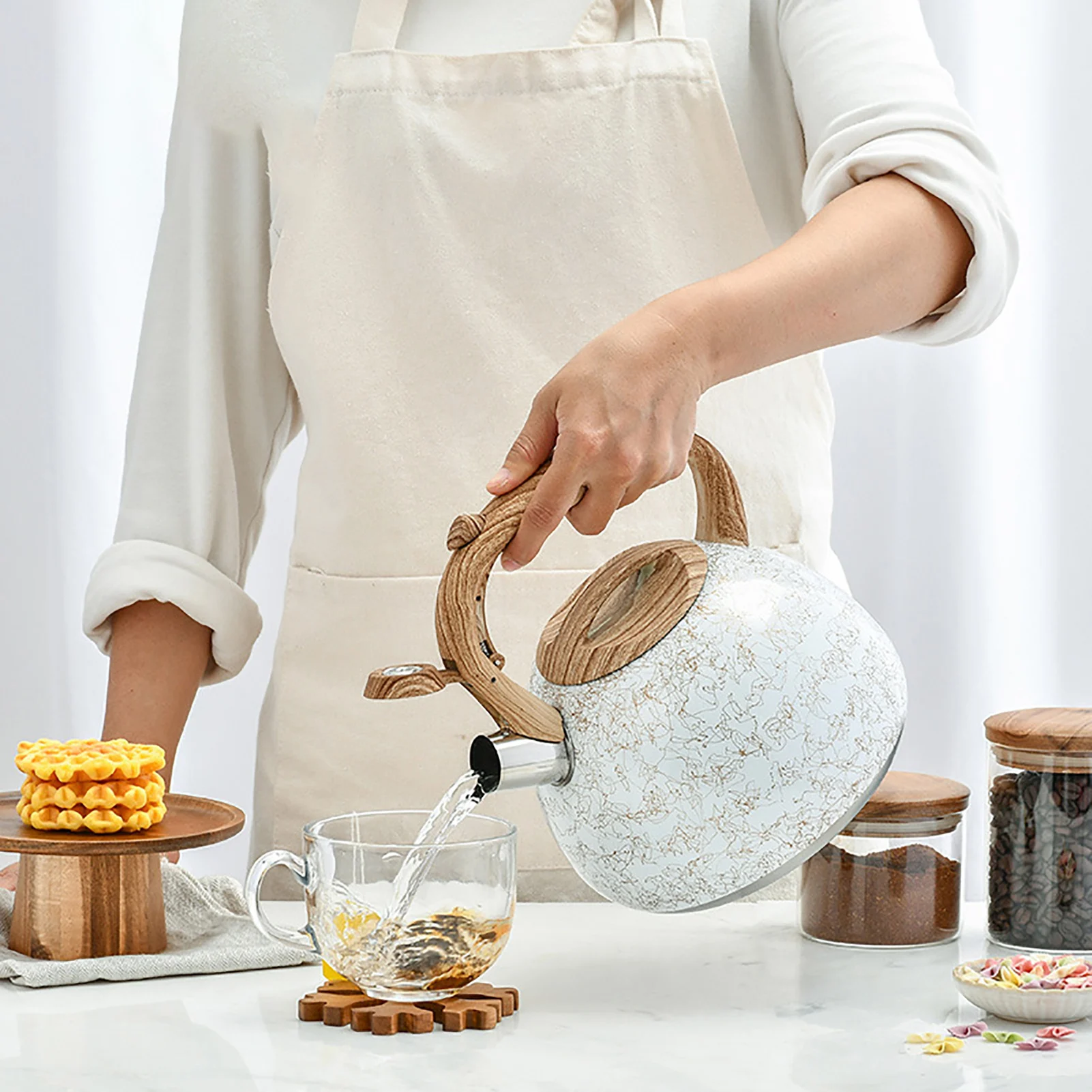 

2.8L Stainless Steel Whistle Tea Kettle Water Bottle Anti-rust Corrosion Resistant Tea Pot Chaleira Whistling Kettle