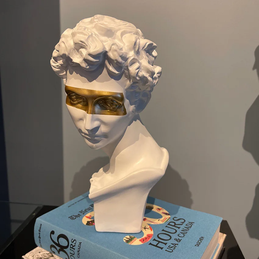 giuliano medici statue david resin statues for decoration david head sculpture figurine nordic decoration home accessories free global shipping