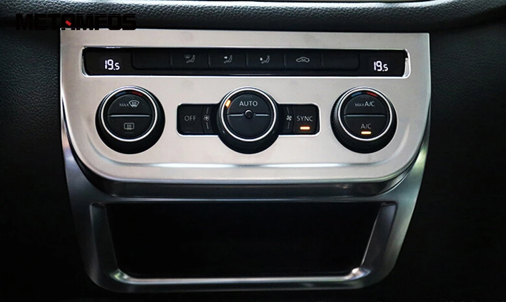 Матовая крышка переключателя кондиционера для Volkswagen Tiguan 2012 2014 2015 с центральным