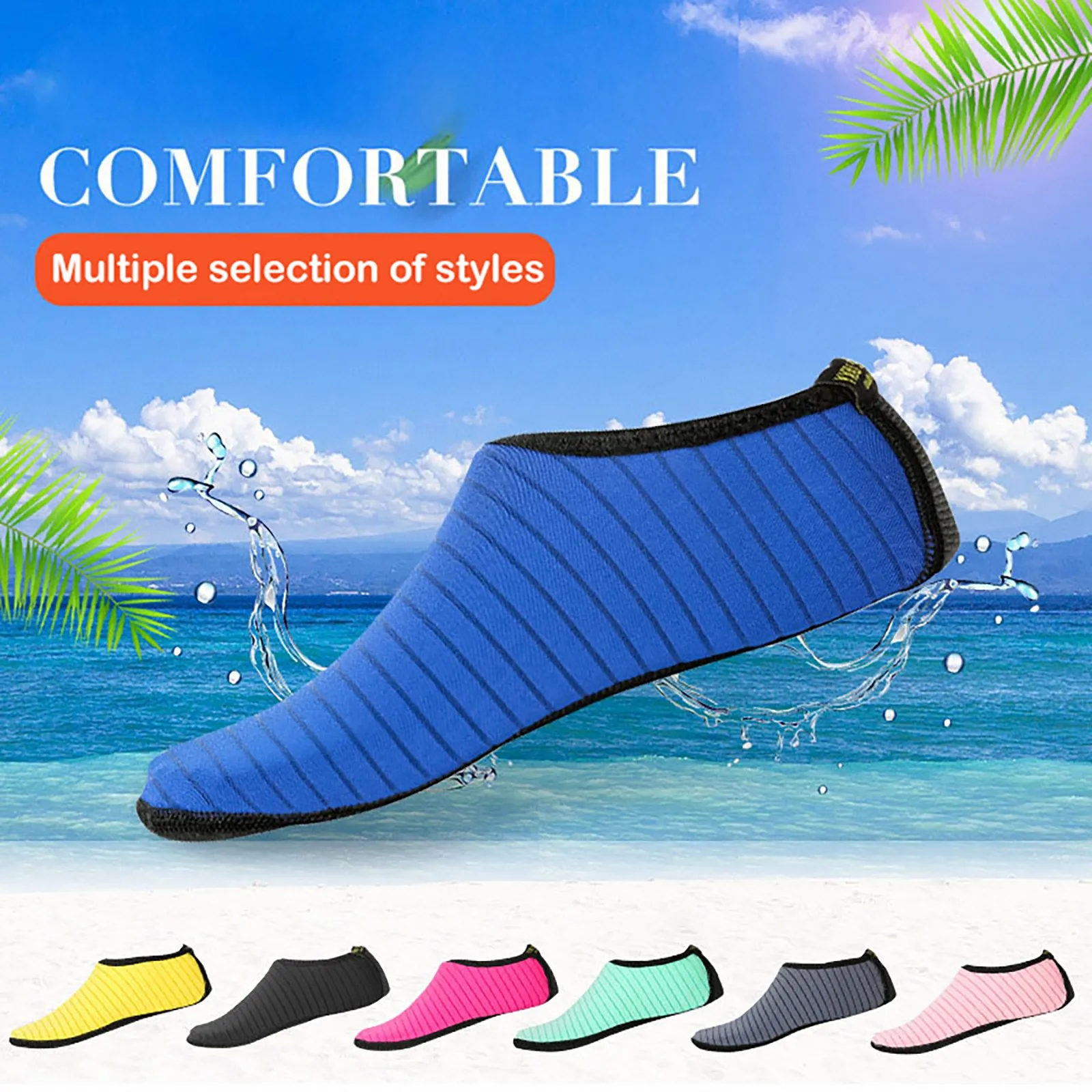 

Men's And Women's Water Socks Barefoot Speed Dry Anti-skid Water Socks Yoga Socks Sport Shoes Anti-Slip Swim Man Woman Shoes