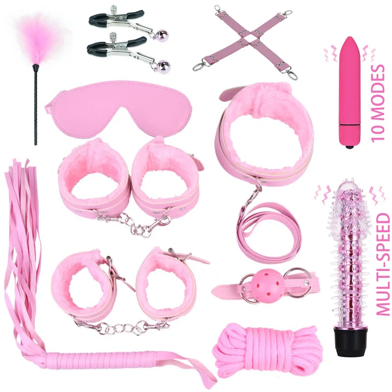

Секс-игрушки для пар, женские наручники, кнут, зажим для сосков, повязка на глаза, набор для бондажа, флирт, эротическая игрушка, магазин игр д...