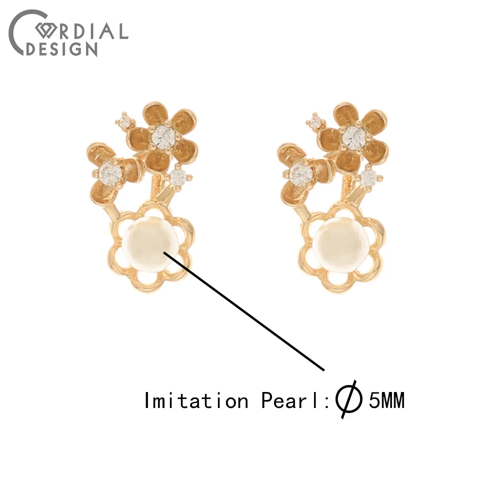 

Cordial Design 50Pcs 9*17MM Jewelry Accessories/Hand Made/CZ Charms/Flower Shape/DIY Making/Jewelry Findings & Components