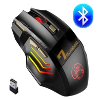 wireless gaming mouse wireless mouse rechargeable computer mouse gamer ergonomic mause silent usb 7 button rgb mice for pc game