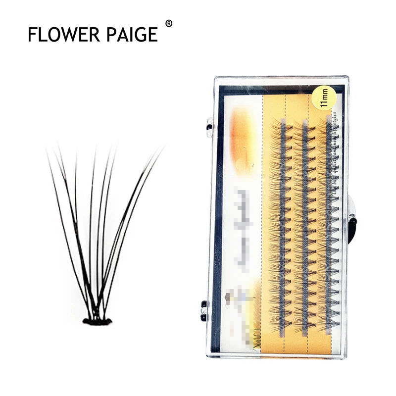 

Ресницы Накладные 10d для начинающих, профессиональные индивидуальные Кластерные, 60 шт.