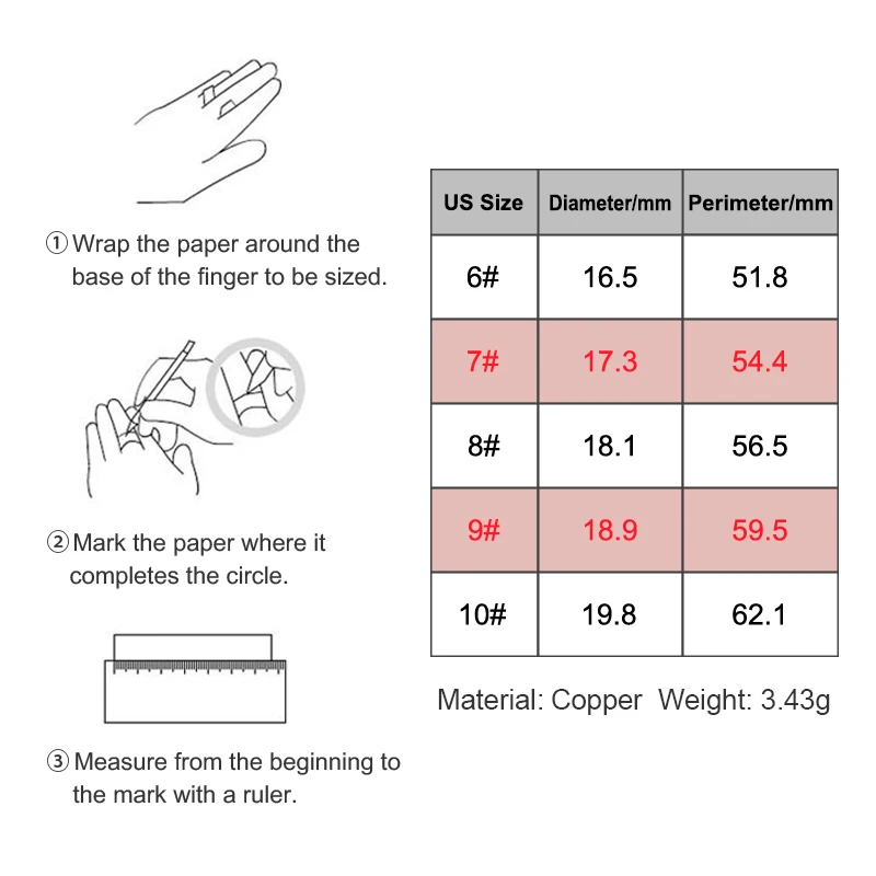 Классическое Обручальное кольцо с кубическим цирконием цвета радуги для женщин