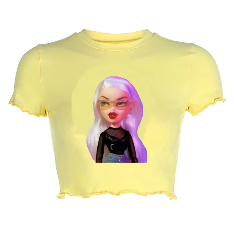 Футболка в стиле хип хоп футболка y2k футболки Харадзюку милые готические