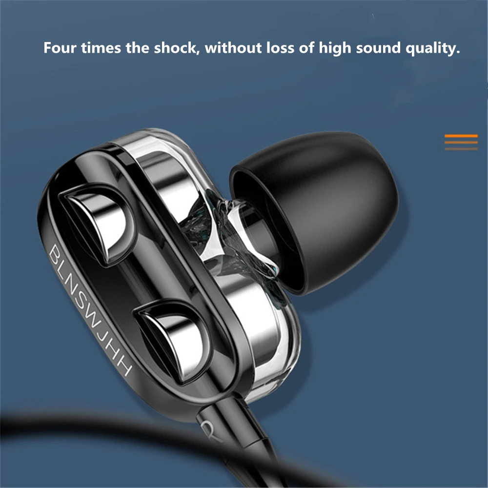 

3.5mm Super Bass In ear HIFI Stereo Earphone Earbuds Headphone Headset With Mic for Most Mobile Phones, Tablets, MP3, MP4, etc