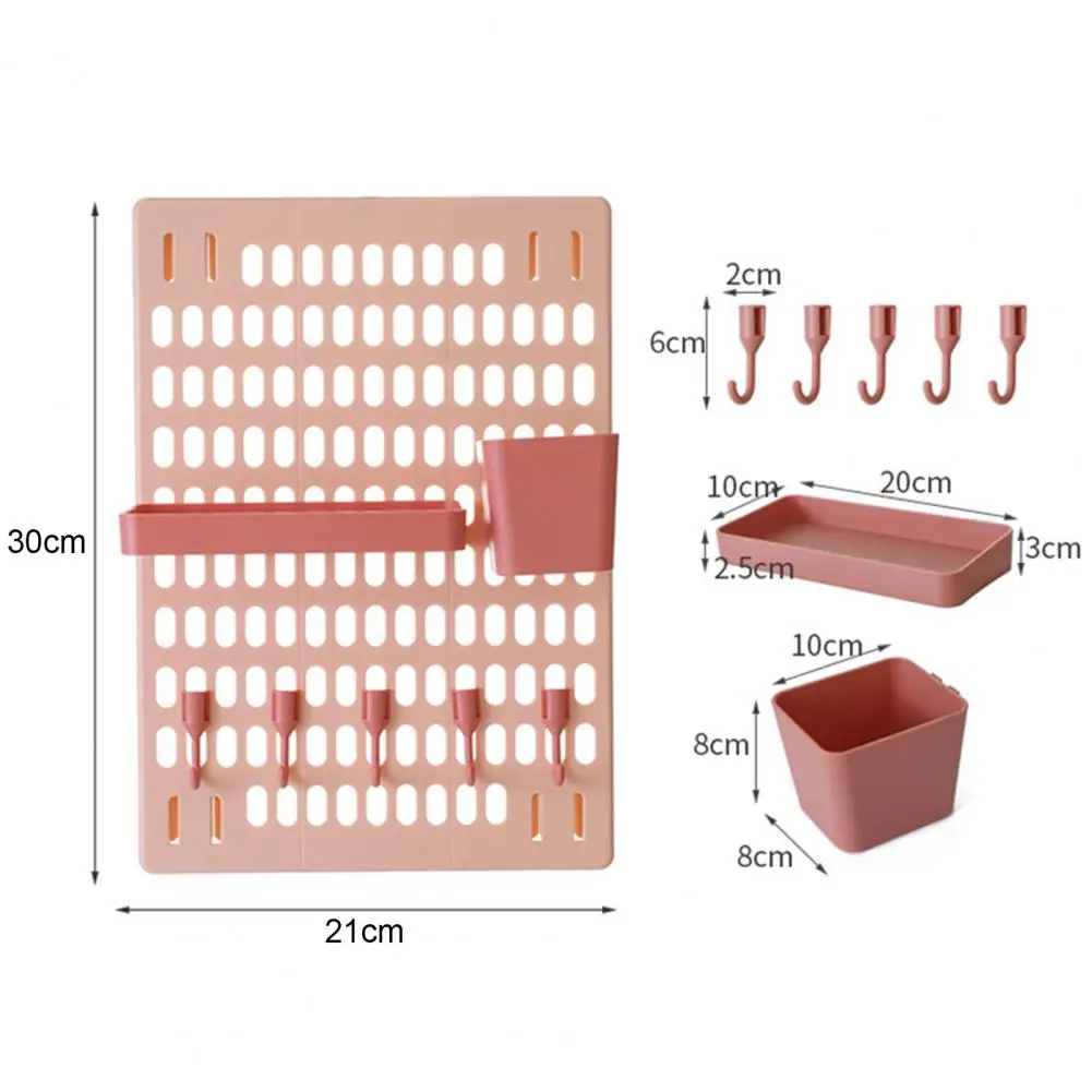 

Storage Rack Punch Free Good Load Capacity ABS Hole Board Wall Shelf for Home Room Organization Storage Rack Home Accessories