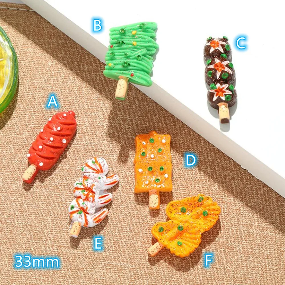 

10pcs New Resin Fake Barbecue Foods flat back Cabochon Scrapbook Kawaii BBQ Food DIY Embellishments Accessories for phone cases