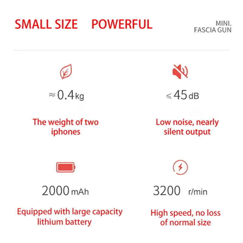 

High Power Muscle Massage Gun High Speed Vibration Massager After Fitness Decompose Lactic Acid Relief Pain Relax body