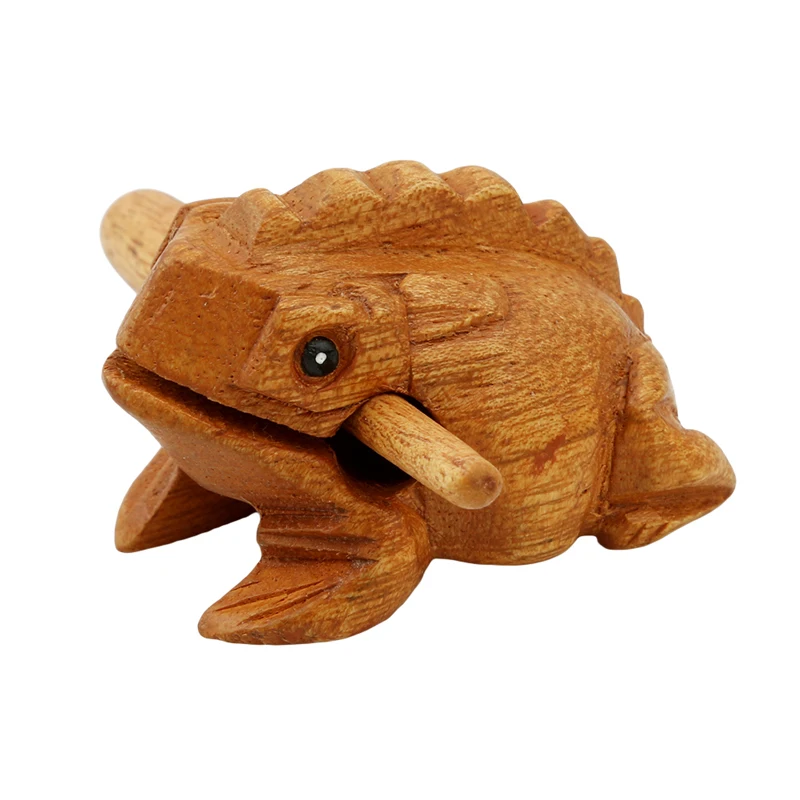 

Wood Color Frog Decompression Toys High Quality Wooden Cute Children Model Toys Funny Kid Toy New Products