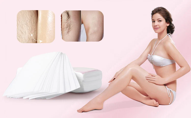 

100 PCS Hair Removal Paper Nonwoven Body Cloth Hair Remove Wax Paper Rolls High Quality Hair Removal Epilator Wax Strip Paper