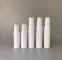 10ml whole white airless plastic bottle clear lid for lotion emulsion serum mist sprayer hyaluronic toner skin care packing