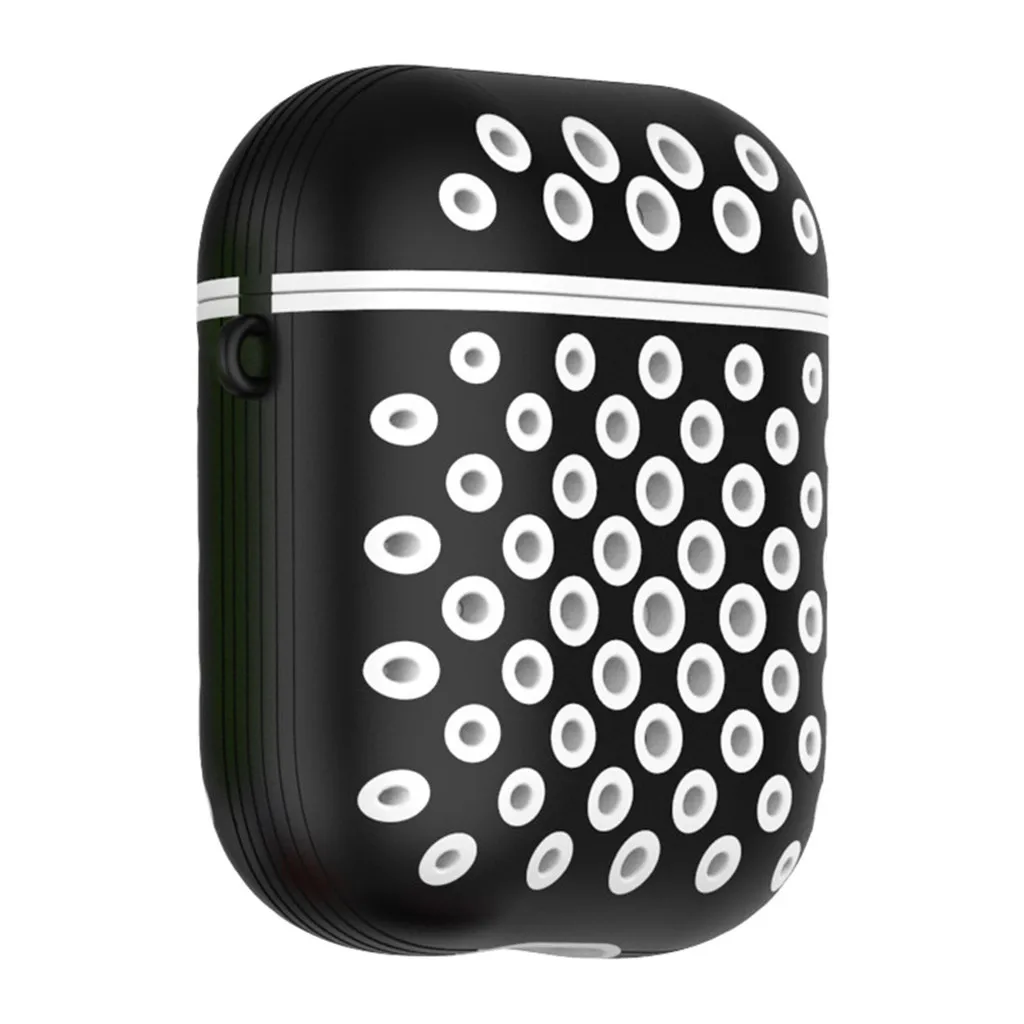 Фото Мягкий Силиконовый противоударный защитный чехол с отверстием для Apple AirPods Мягкий Силиконовый противоударный защитный чехол с отверстием для Apple AirPods