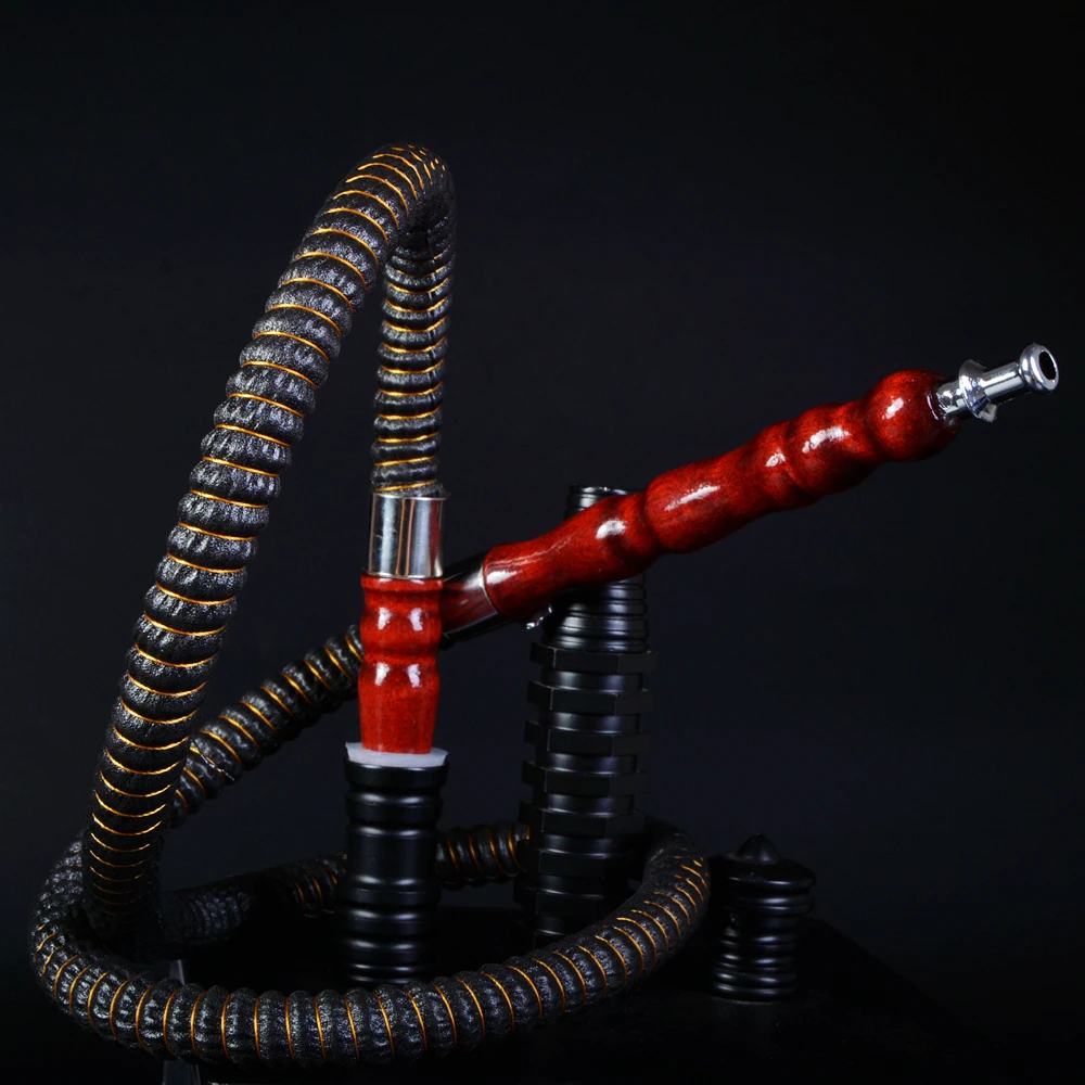 Кожаный шланг для кальяна длиной 1 м деревянный кончик аксессуары |