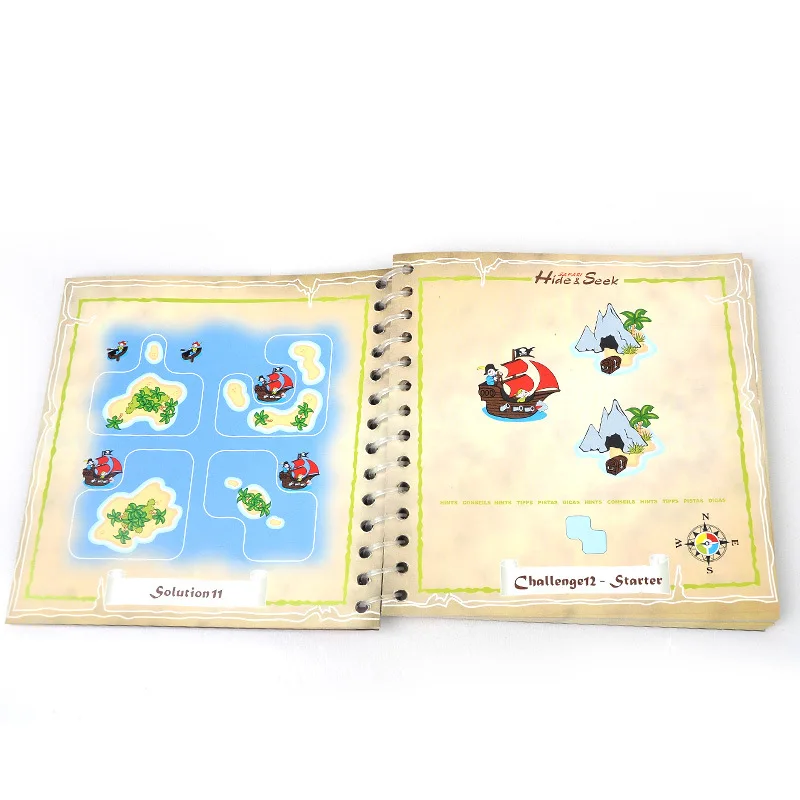 Пираты прятки интеллектуальные настольные игры 48 вызовов с книгой решений Smart