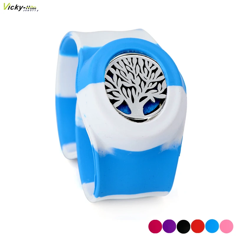 Взрослые силиконовые эфирные масла пара мужчин Braclet для женщин с медальоном Духи
