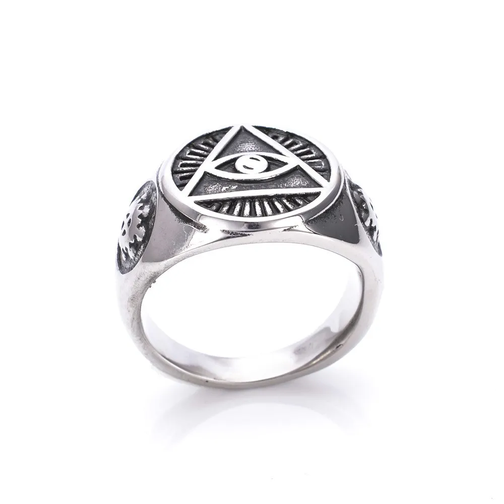 Мужское индивидуальное кольцо глаз Бога литейное