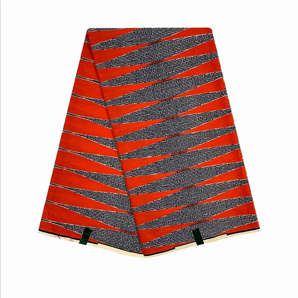6 Yards African Batik 24*24 Cotton Ankara Wax Fabric Holland African Dress Misplaced Diamond Pattern Fabric