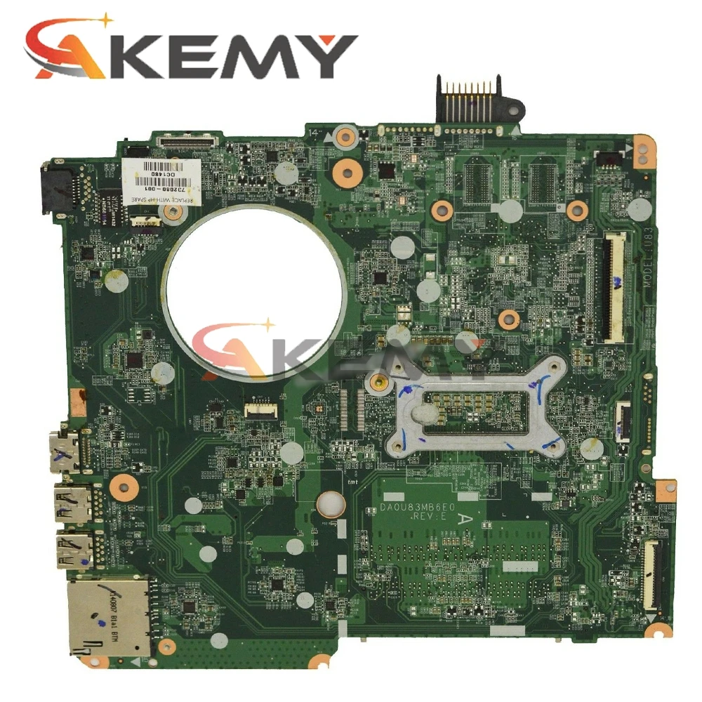 Материнская плата для ноутбука HP 15-F 15-F010DX DDR3L 782103-501 782103-001 с процессором i3-4-го типа