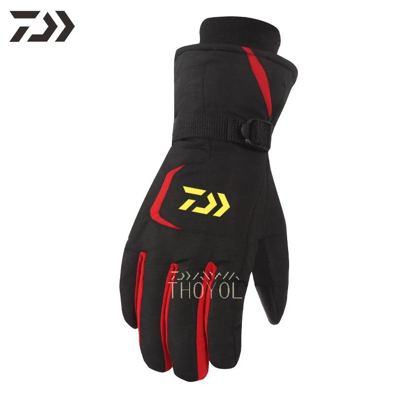 

Daiwa Winter New Men's Fishing Gloves Full Finger outdoor sports warm Gloves durable Quick Dry Touchscreen Fishing Clothes