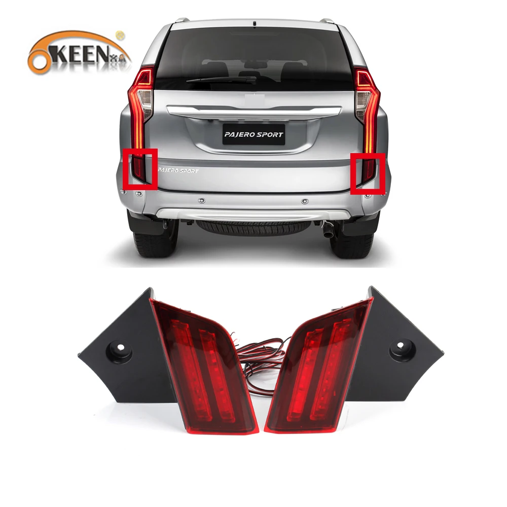 2 шт. для Mitsubishi Pajero Montero Sport 2015 2016 2017 2018 автомобильный Светодиодный отражатель