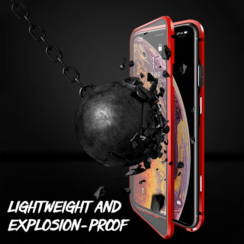 Магнитный чехол с полным покрытием 360 градусов для IPhone SE 2020 11 Pro Max 7 8 Plus XS XR XSMAX