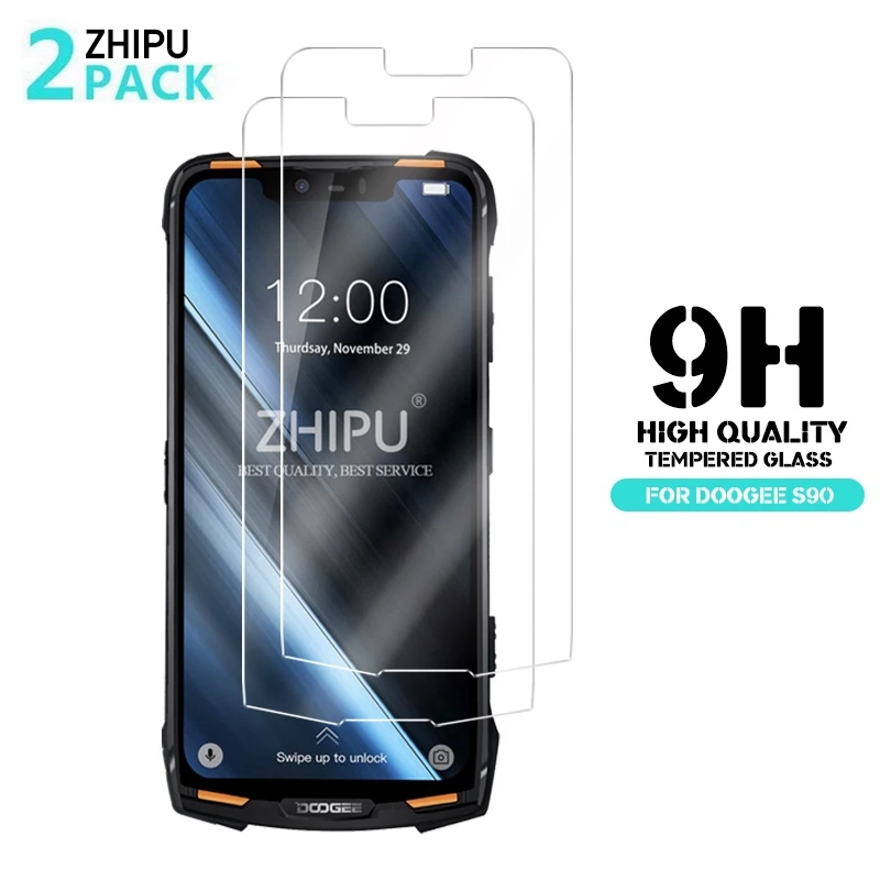 2 шт. закаленное стекло Для Doogee S90 Pro Защитное для экрана 2.5D 9H Премиум защитная