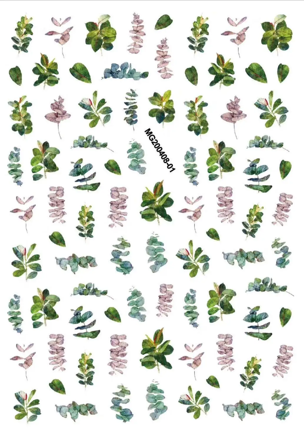 Новинка японский дизайн с листьями Цветочная наклейка рисунком для