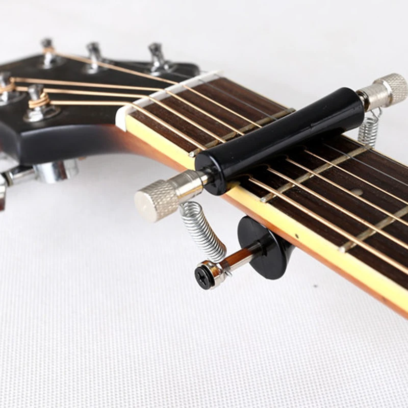 

New Rolling Adjustable Guitar Capo Rubber and Stainless Steel Sliding Capo 4-6 Strings Acoustic Guitar For Tuning Tone