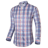 mens casual shirts camisas de hombre man button up crop top lattice simplicity cardigan high quality designers long sleeves