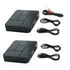 Приемник-передатчик Bluetooth 5,0, 3,5 мм, AUX-разъем, RCA USB-ключ, стерео беспроводной адаптер с микрофоном для автомобиля, ТВ, ПК, гарнитуры