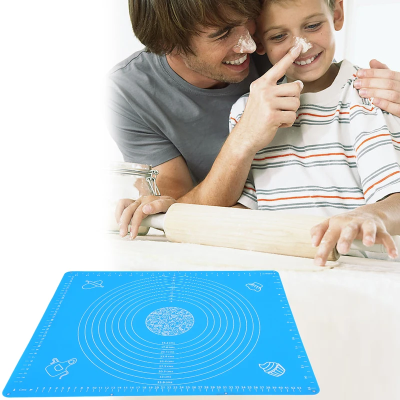 Ex-large Silicone Baking Mat for Oven Scale Rolling Dough Fondant Pastry Non-stick Bakeware Cooking 33 | Дом и сад