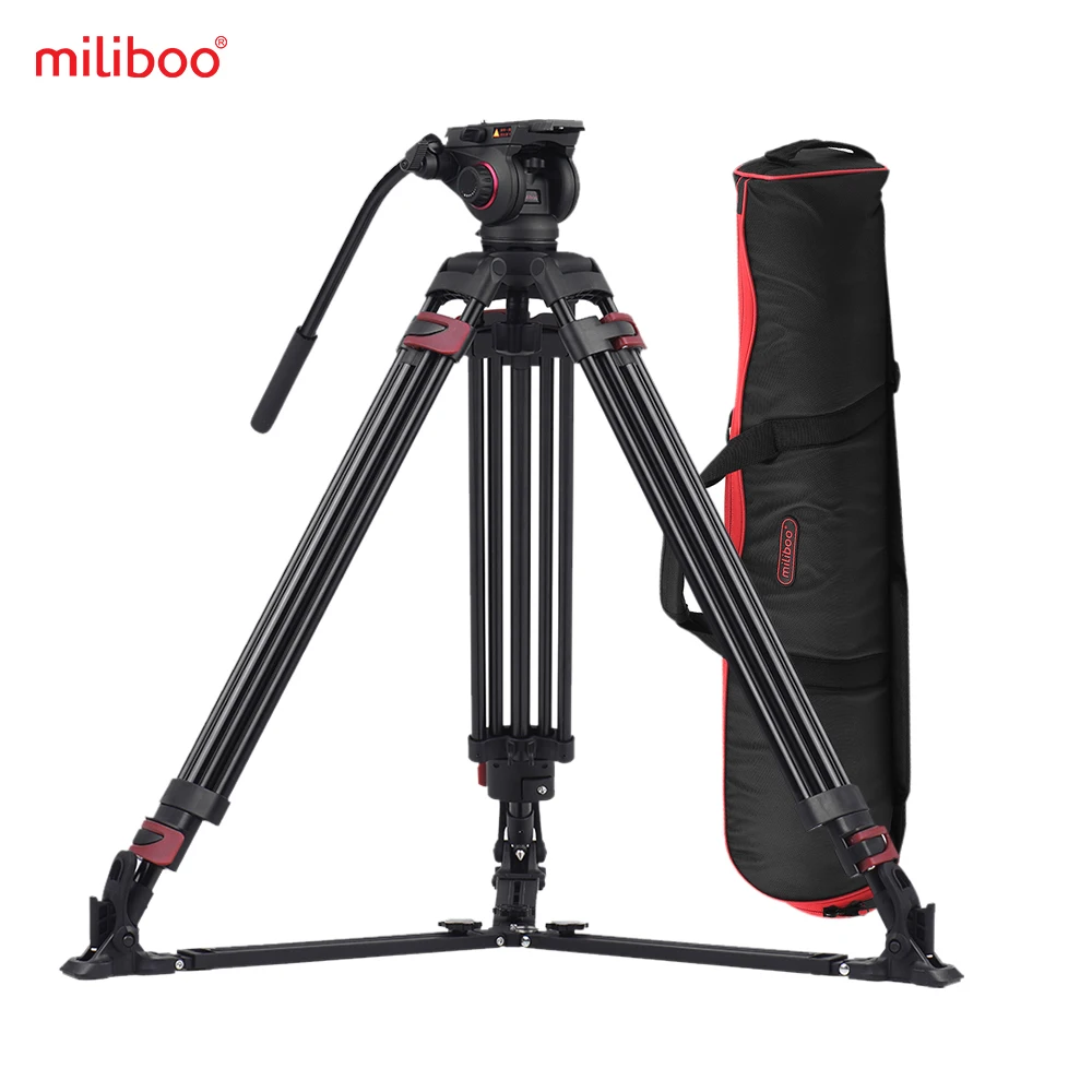 

Miliboo MTT609A Профессиональная фотография 3 секции штатив из алюминиевого сплава для Canon Nikon Sony DSLR камер видеокамер