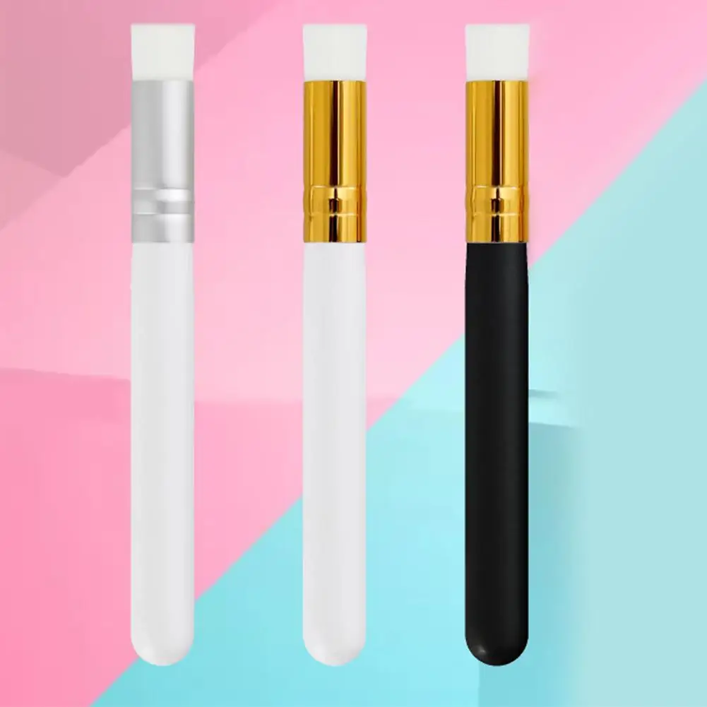 Щетка с деревянной ручкой из мягкого синтетического волокна для чистки ресниц