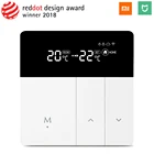 Умный термостат Mijia с Wi-Fi, регулятор температуры для воды, электрического напольного газового котла, отопления, управление через приложение MI Home