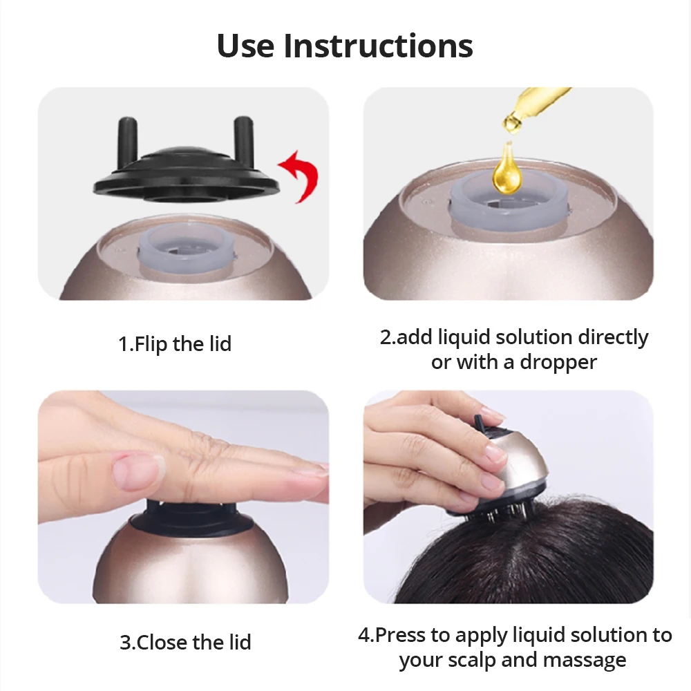 

Scalp Applicator Massager Comb Hair Growth Products Hair Scalp Treatment Essential Oil Comb Anti Hair loss Hair Brush Dropship